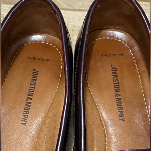 Johnston & Murphy Men Hayes Burgundy Leather Tassel Loafer Slip-on Shoes SZ 8.5 - Picture 7 of 8